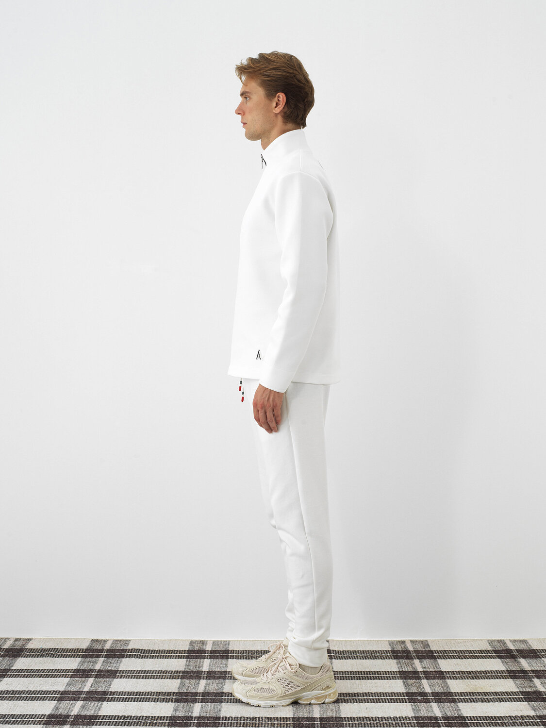 Ekru Pamuk Dokulu Regular Fit Sweatshirt - Xint