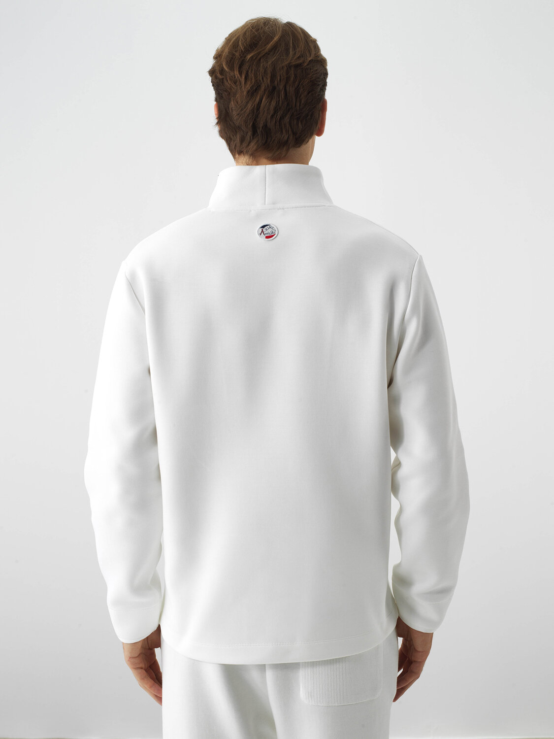 Ekru Pamuk Dokulu Regular Fit Sweatshirt - Xint