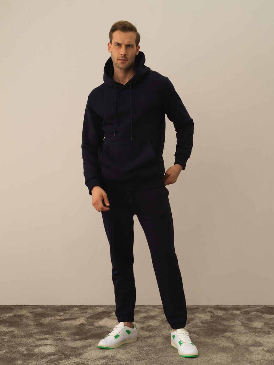 Lacivert Regular Fit Basic Sweatshirt - 2