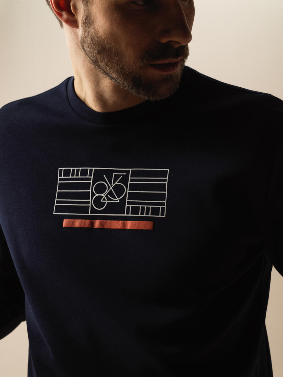 Lacivert Regular Fit Pamuklu Sweatshirt
