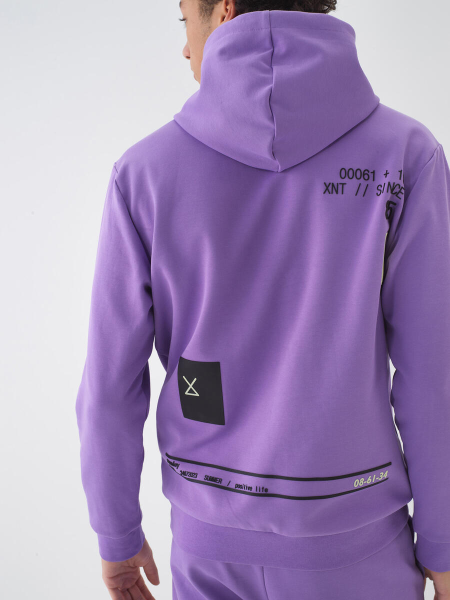 Lila Regular Fit Pamuklu Sweatshirt - 3
