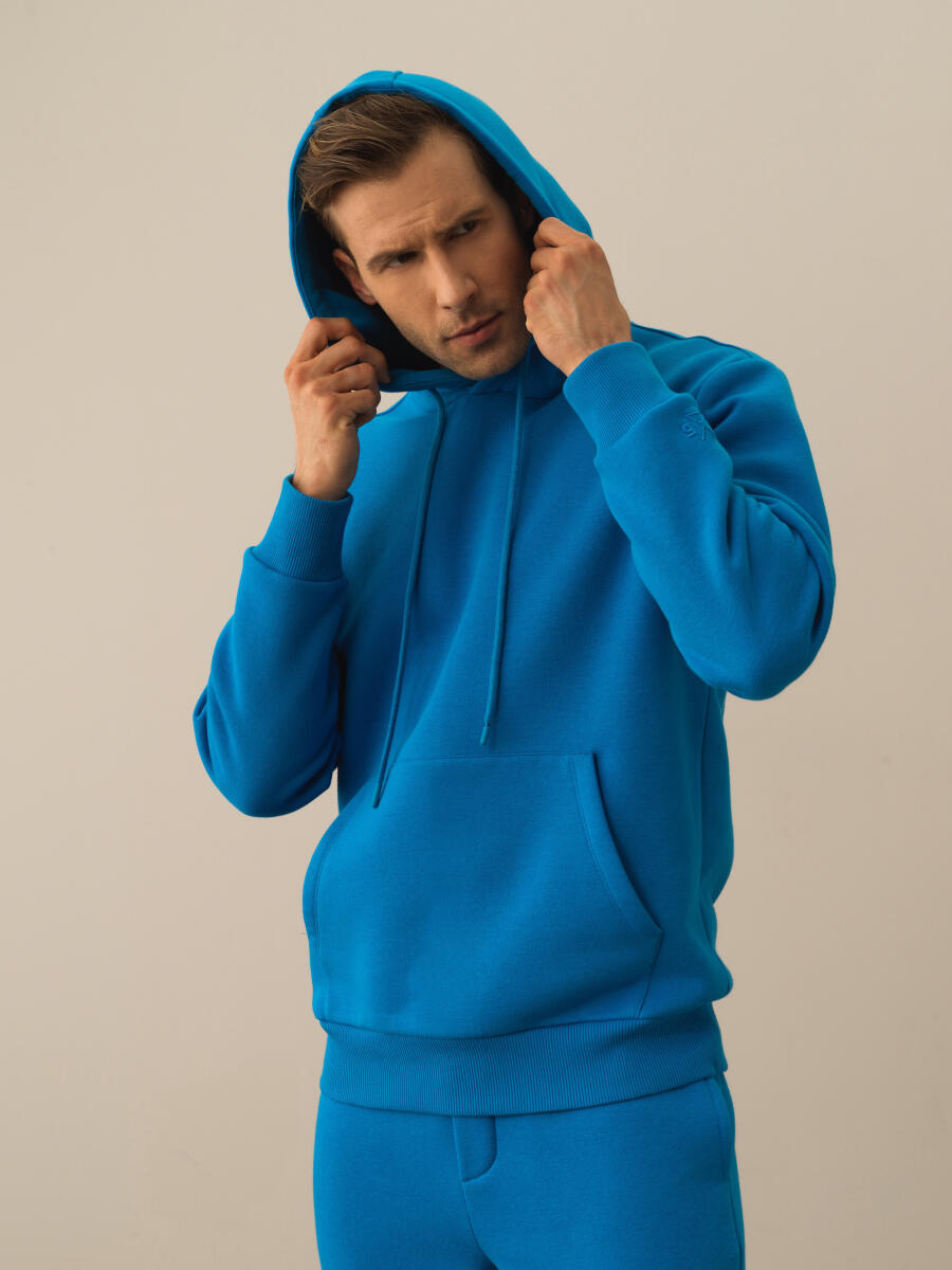 Mavi Pamuk Dokulu Regular Fit Sweatshirt - 3