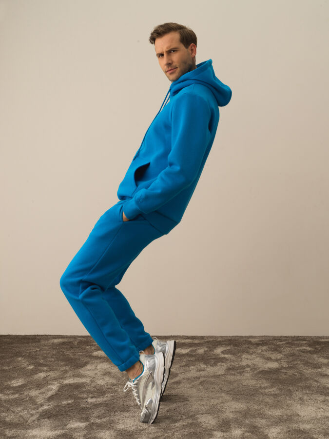 Mavi Pamuk Dokulu Regular Fit Sweatshirt - Xint