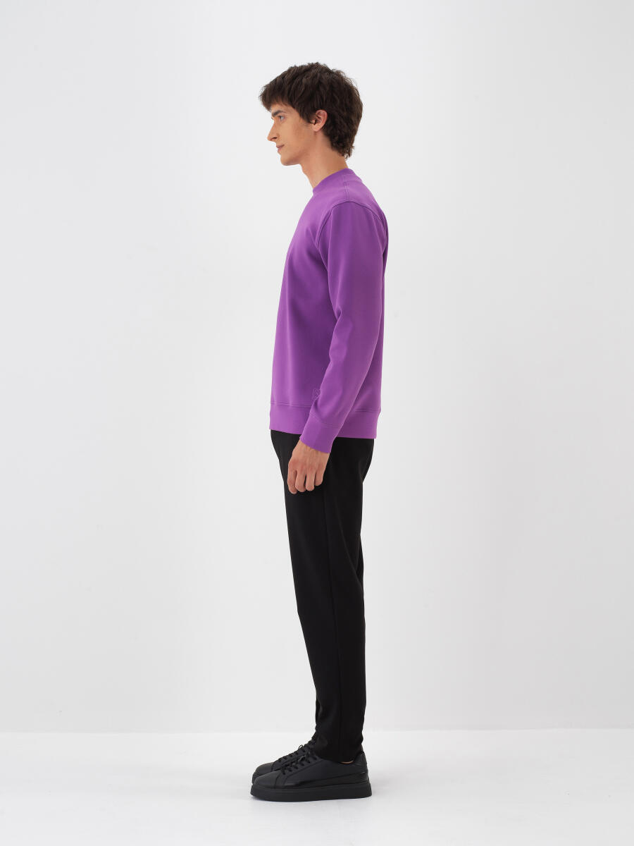 Mor Pamuk Dokulu Regular Fit Sweatshirt - 3