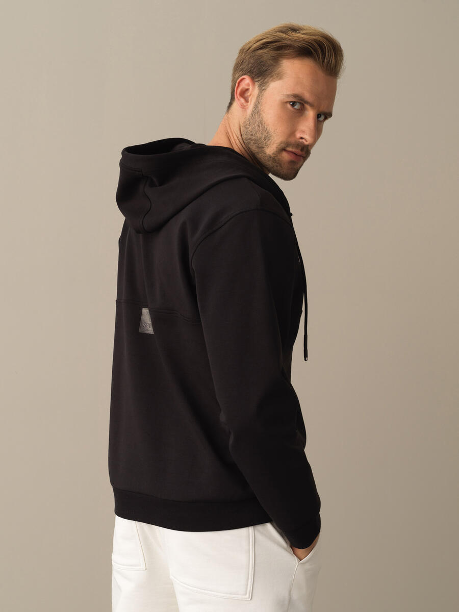 Siyah Regular Fit Sweatshirt - 4