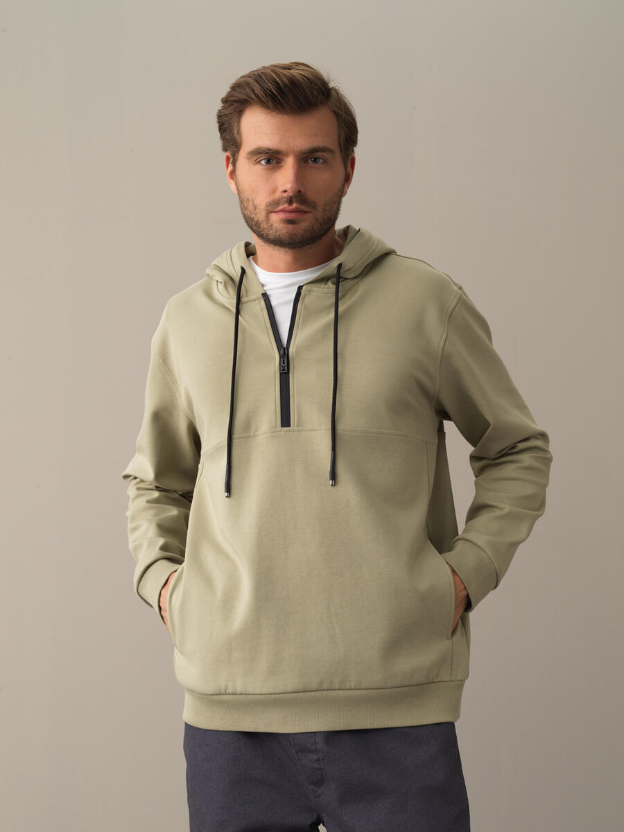  Yeşil Regular Fit Sweatshirt - 1