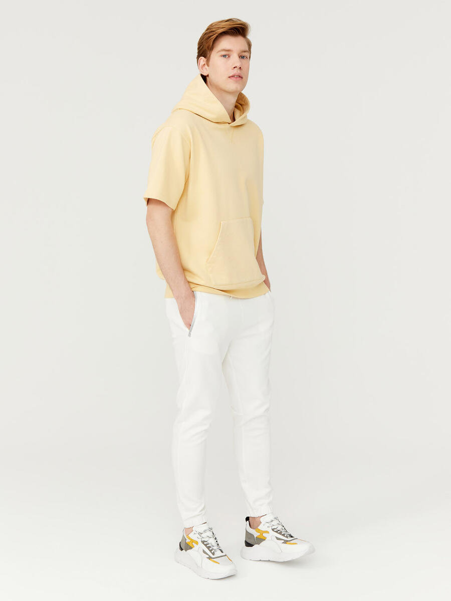 Şampanya Oversize Pamuklu Sweatshirt - 2