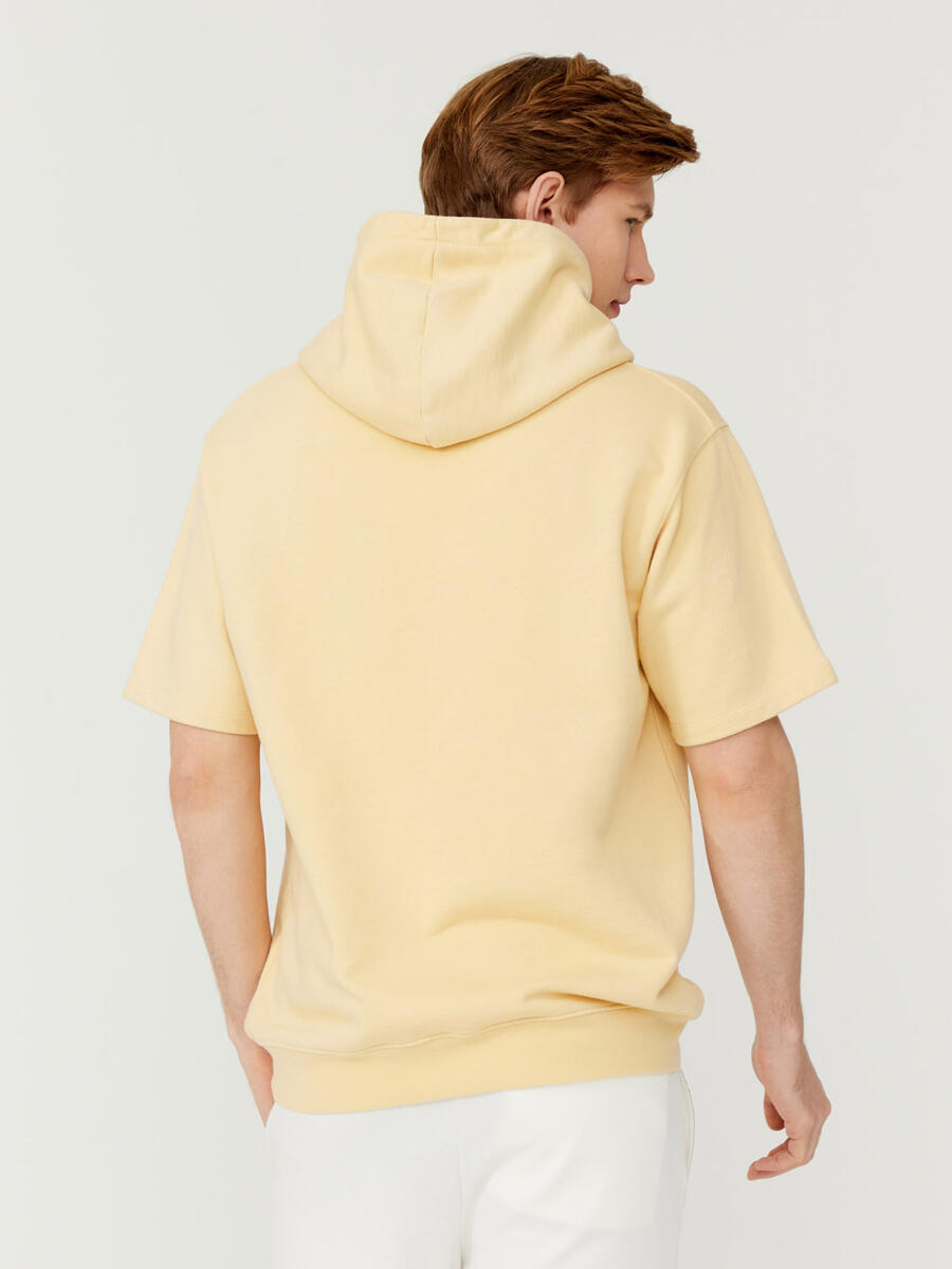 Şampanya Oversize Pamuklu Sweatshirt - 4