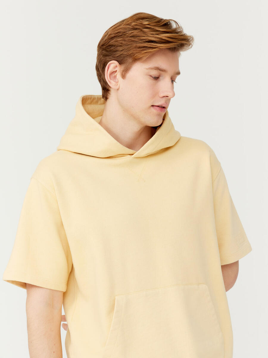 Şampanya Oversize Pamuklu Sweatshirt - 3