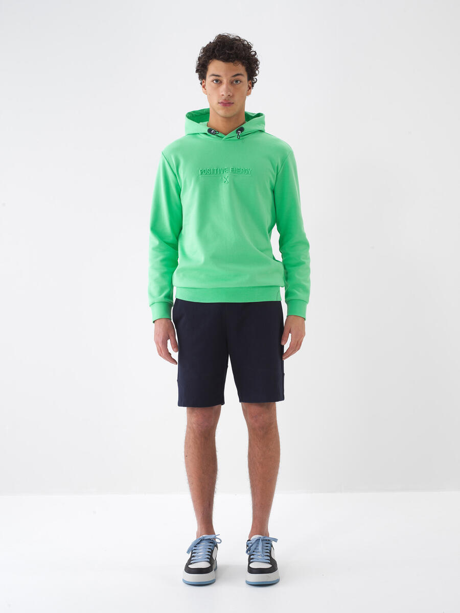 Yeşil Regular Fit Pamuklu Sweatshirt - 2