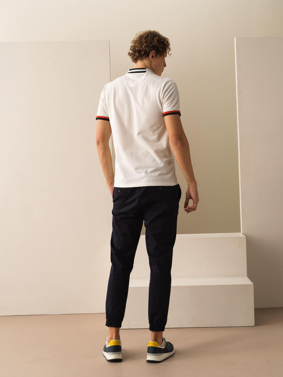Beyaz Regular Fit Pamuklu Tişört - 4