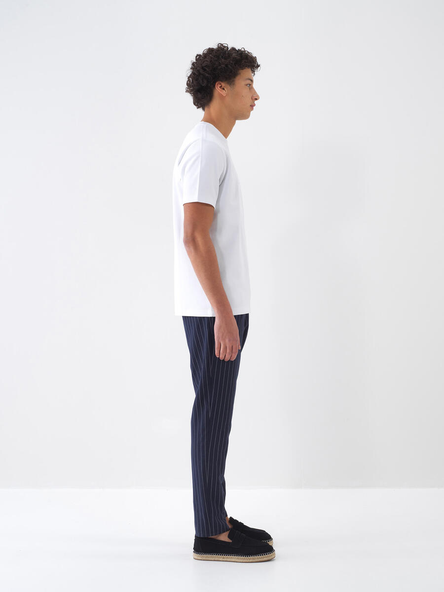Beyaz Regular Fit Pamuklu Tişört - 3