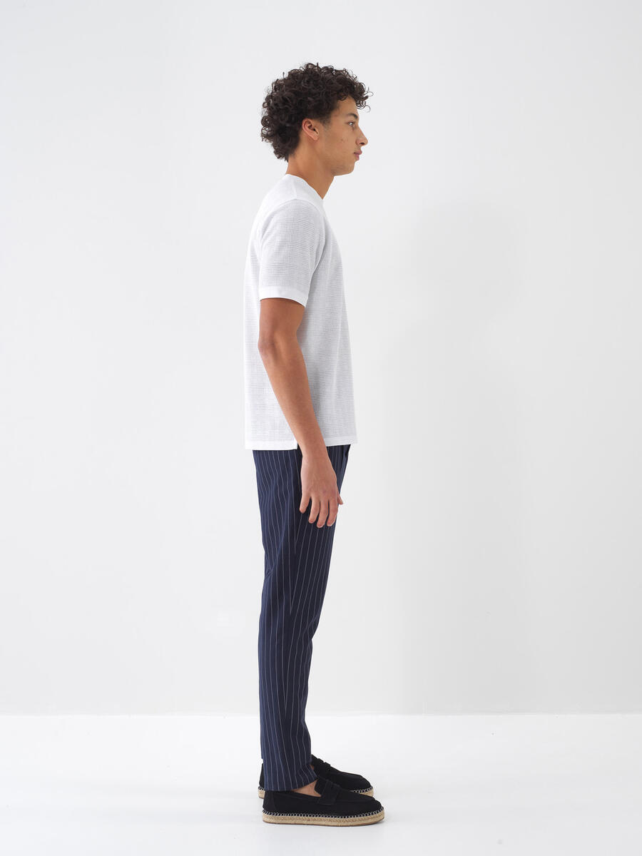 Beyaz Regular Fit Pamuklu Tişört - 3