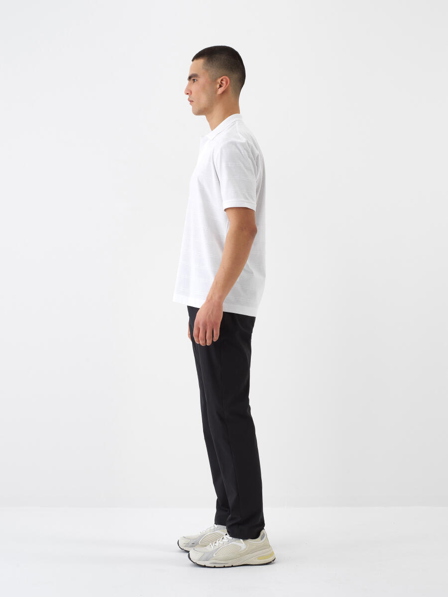 Beyaz Regular Fit Pamuklu Tişört - 3