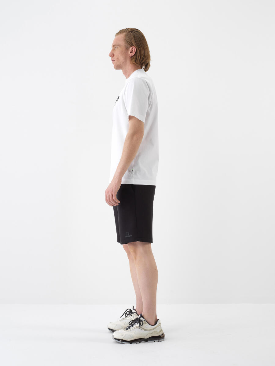Beyaz Regular Fit Pamuklu Tişört - 3