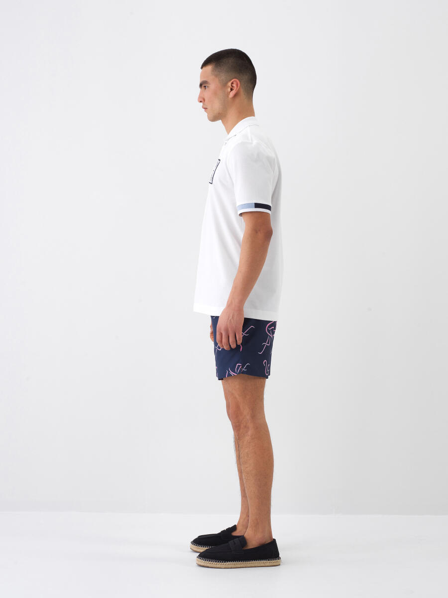 Beyaz Regular Fit Pamuklu Tişört - 3
