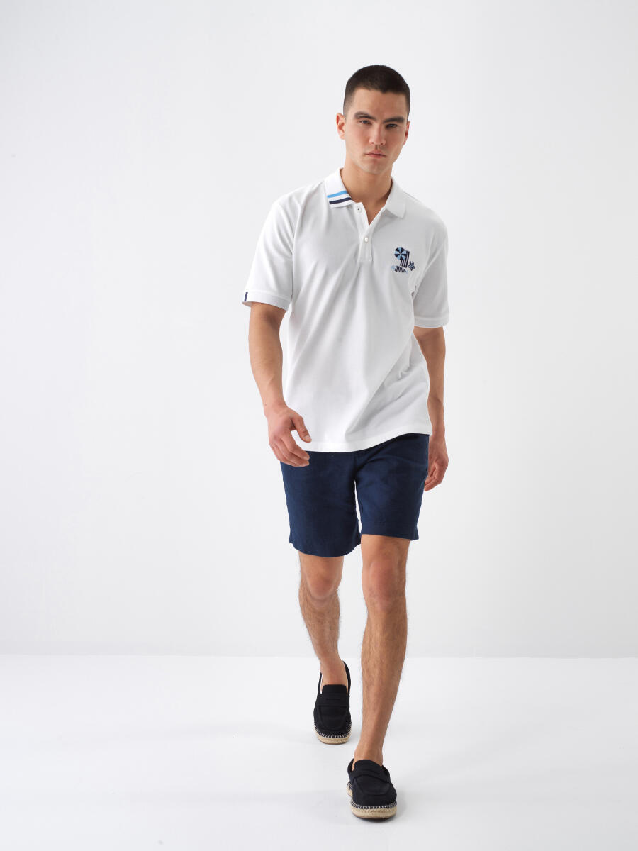Beyaz Regular Fit Pamuklu Tişört - 2