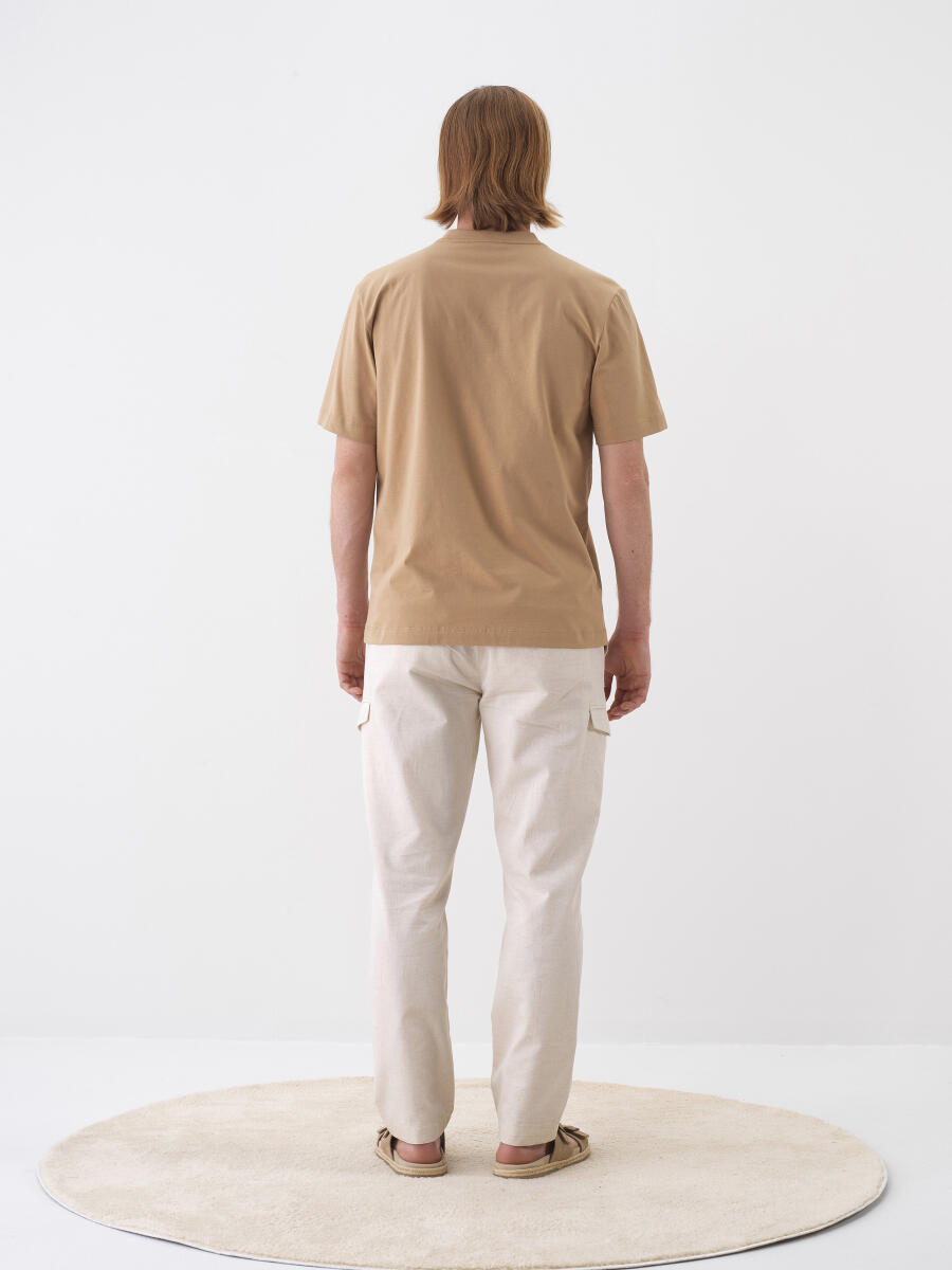 Camel Regular Fit Pamuklu Tişört - 6