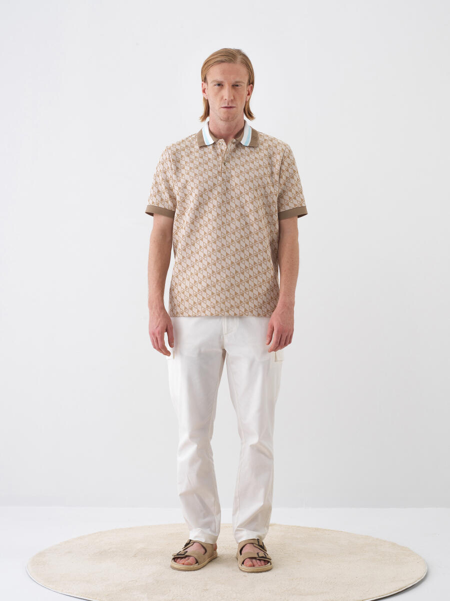 Camel Regular Fit Pamuklu Tişört - 2