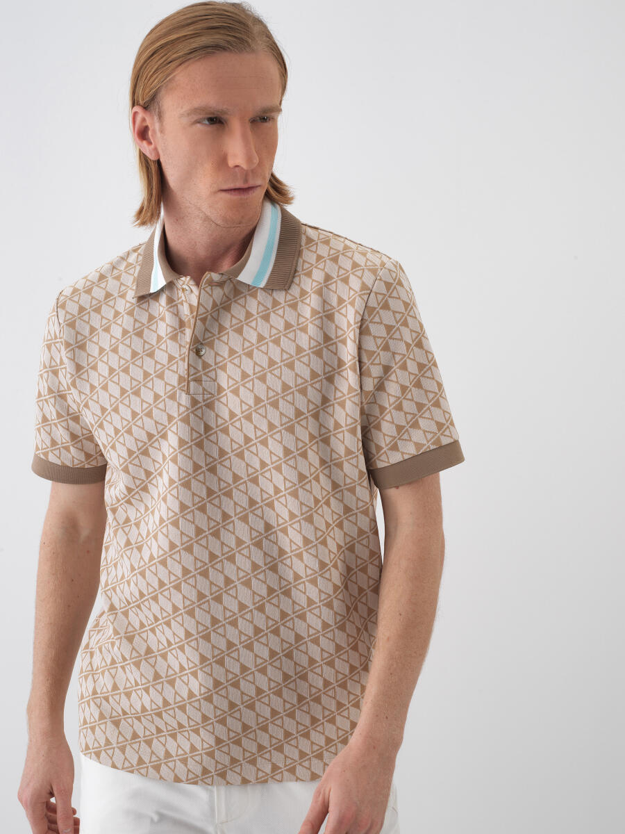 Camel Regular Fit Pamuklu Tişört