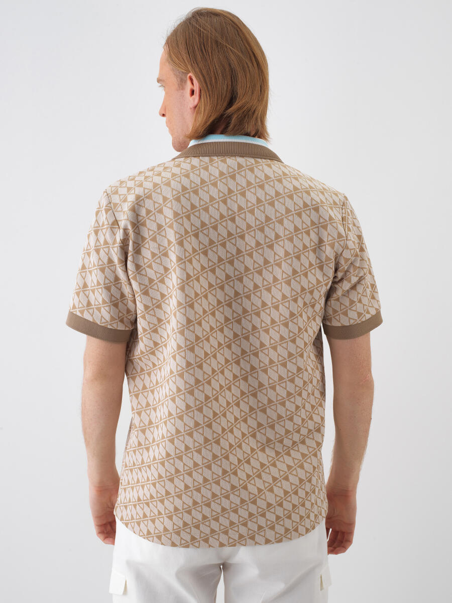 Camel Regular Fit Pamuklu Tişört - 4