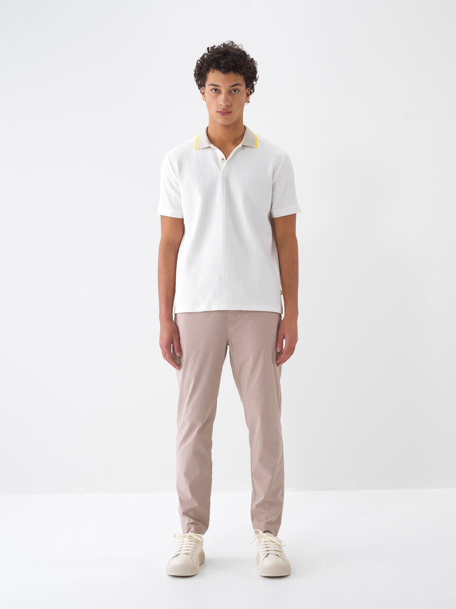 Ekru Regular Fit Pamuklu Tişört - 2