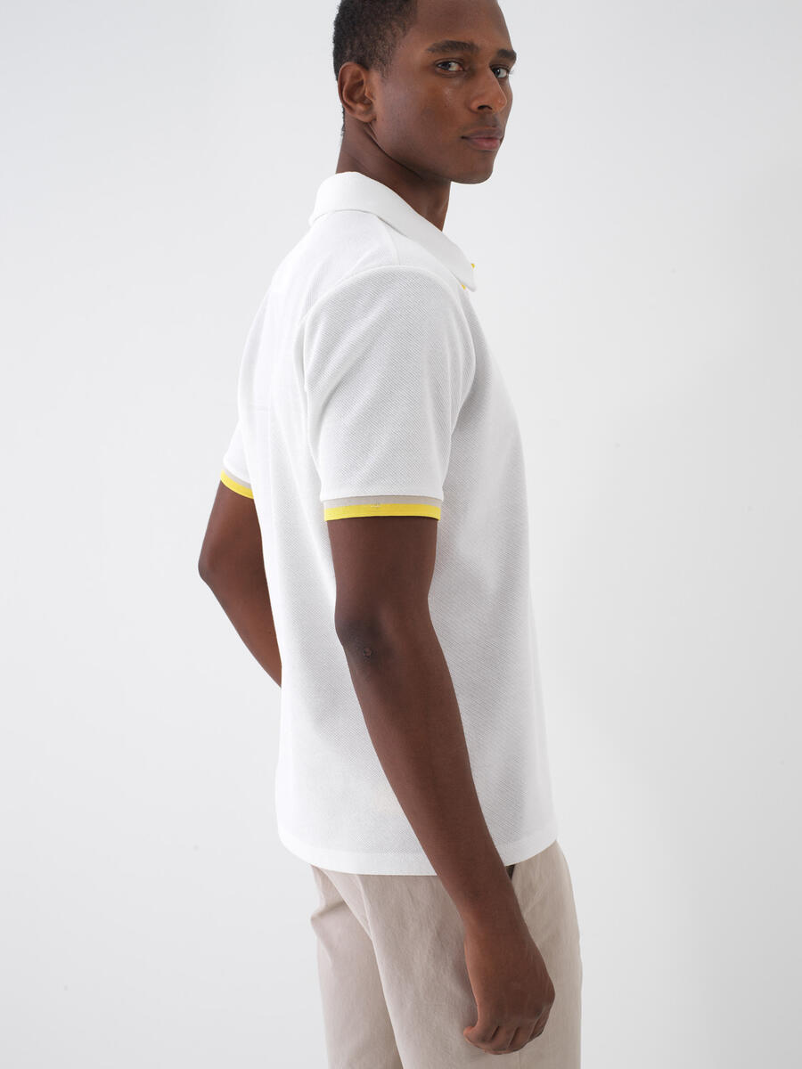 Ekru Regular Fit Pamuklu Tişört - 4