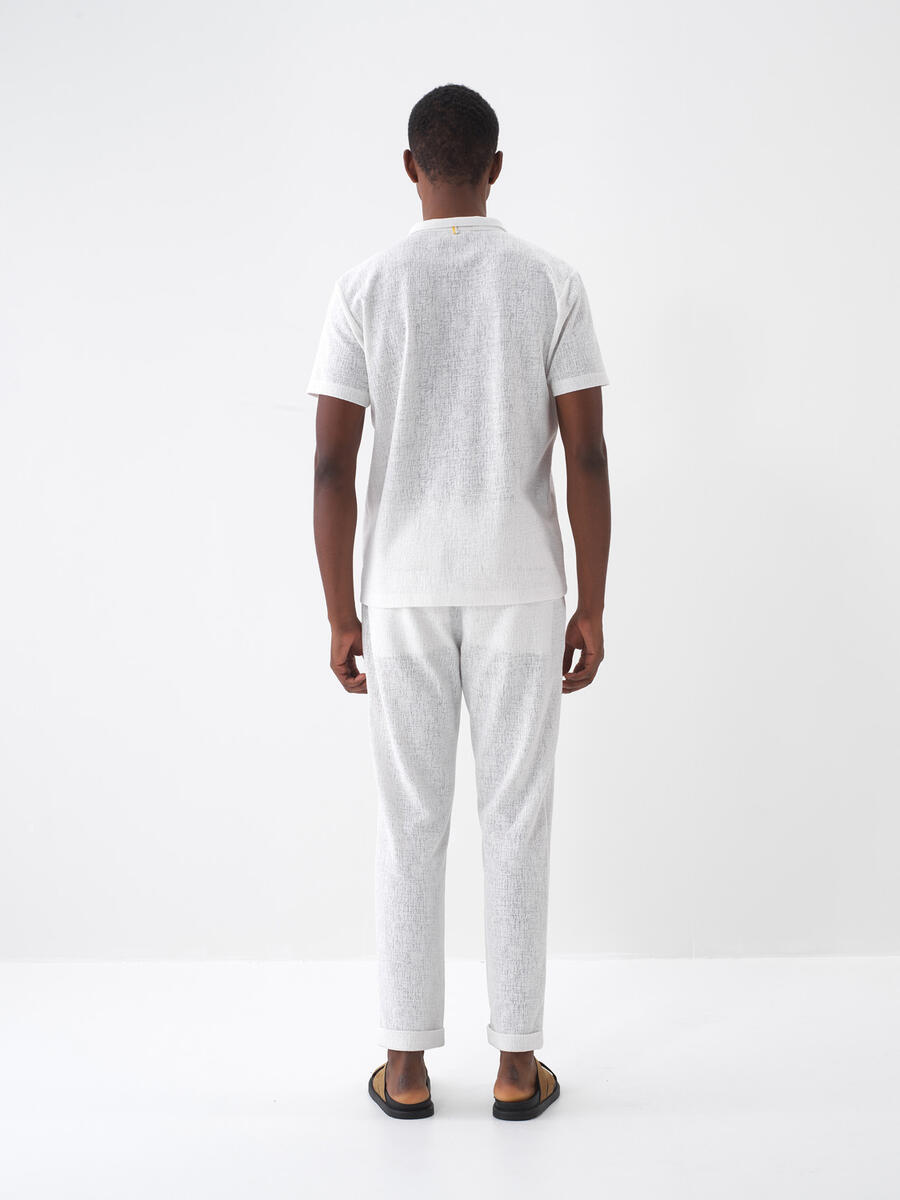 Ekru Regular Fit Pamuklu Tişört - 4