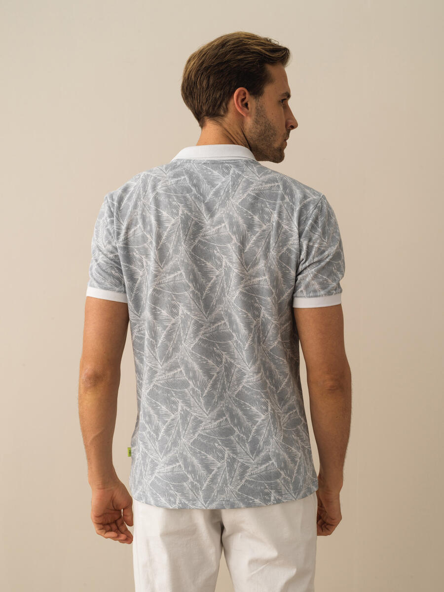 Gri Regular Fit Pamuklu Tişört - 3