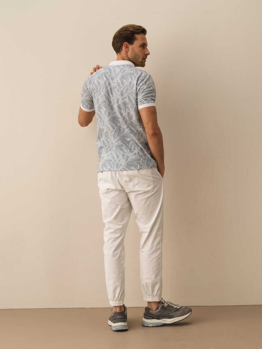 Gri Regular Fit Pamuklu Tişört - 4