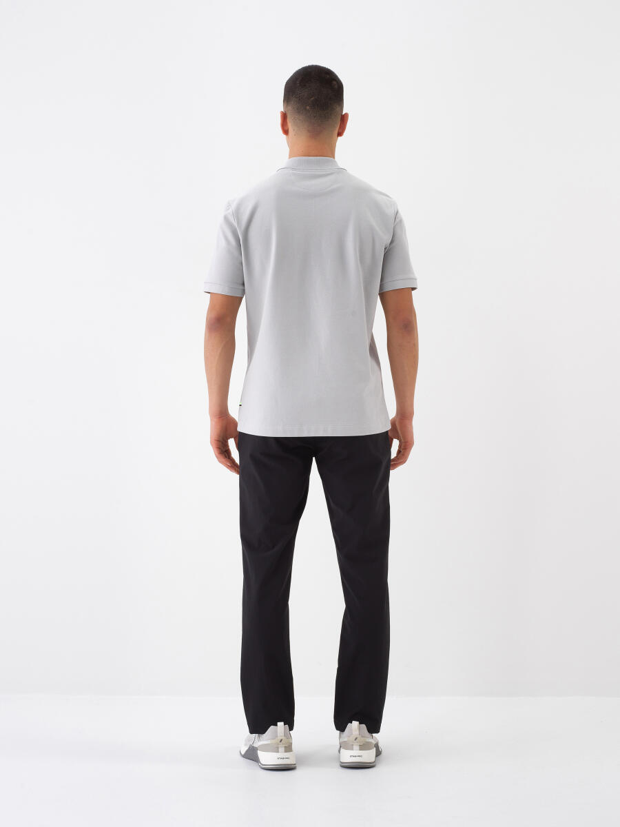 Gri Regular Fit Pamuklu Tişört - 4