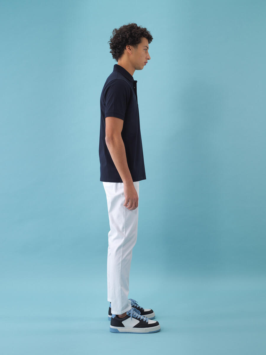 Lacivert Regular Fit Pamuklu Tişört - 7