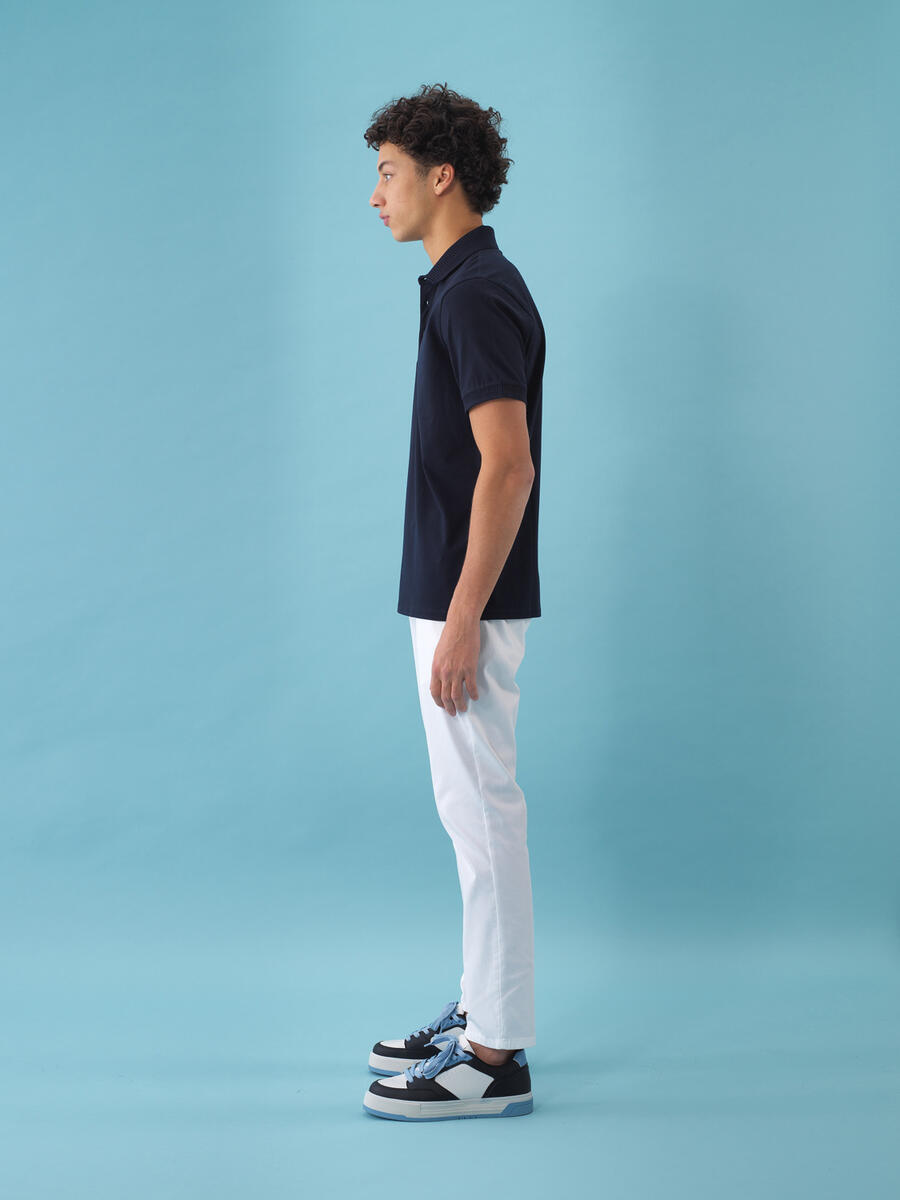 Lacivert Regular Fit Pamuklu Tişört - 8