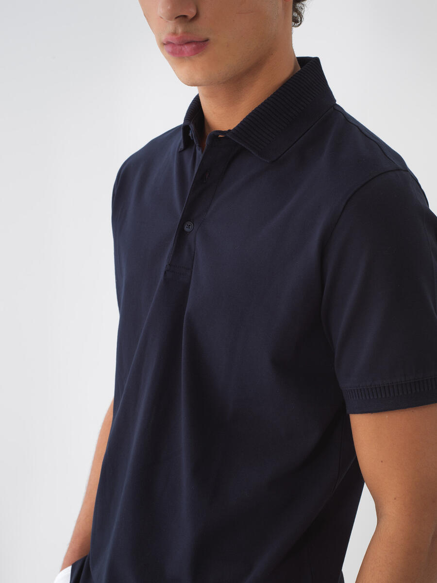 Lacivert Regular Fit Pamuklu Tişört