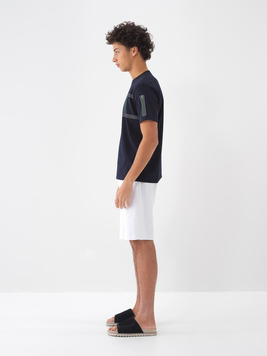 Lacivert Regular Fit Pamuklu Tişört - 4