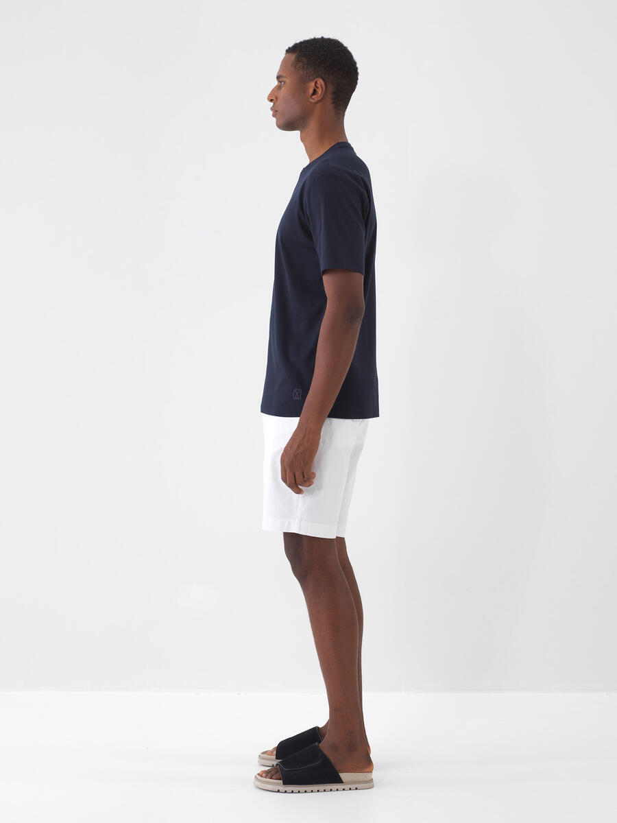 Lacivert Regular Fit Pamuklu Tişört - 4