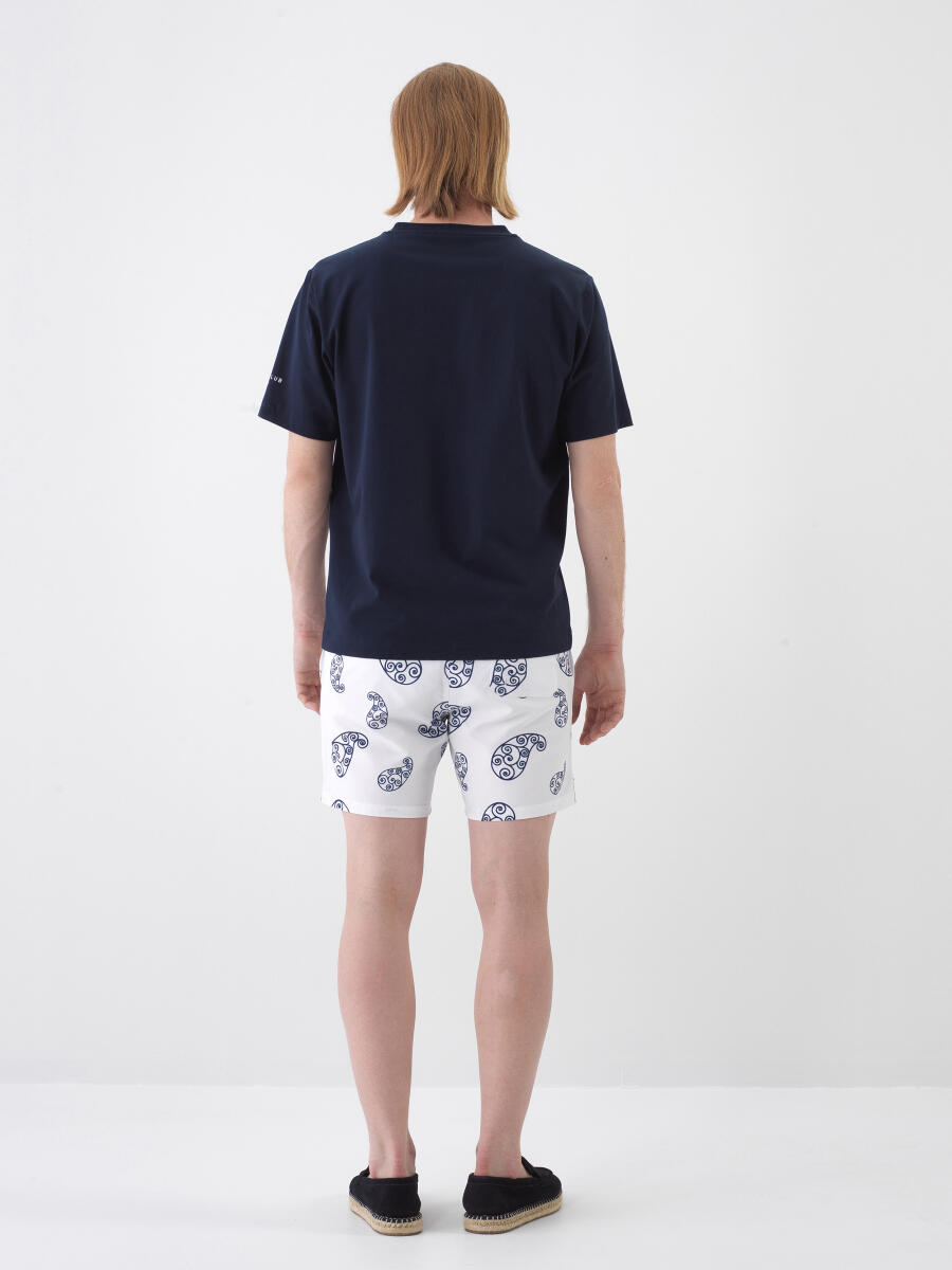 Lacivert Regular Fit Pamuklu Tişört - 5