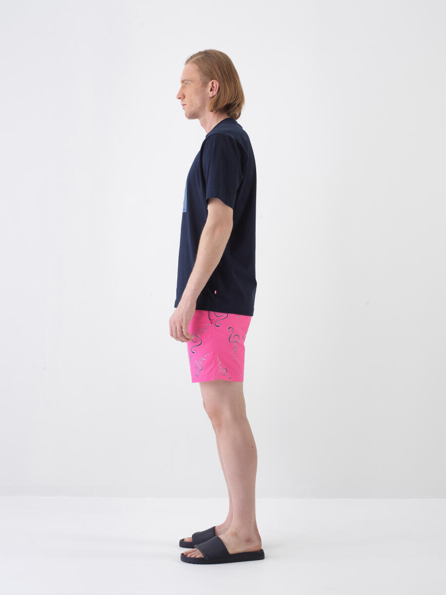 Lacivert Regular Fit Pamuklu Tişört - 3