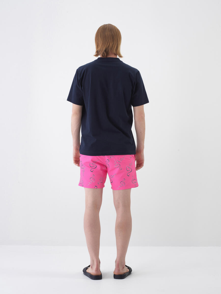 Lacivert Regular Fit Pamuklu Tişört - 5