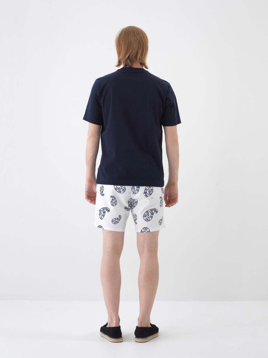 Lacivert Regular Fit Pamuklu Tişört - 5