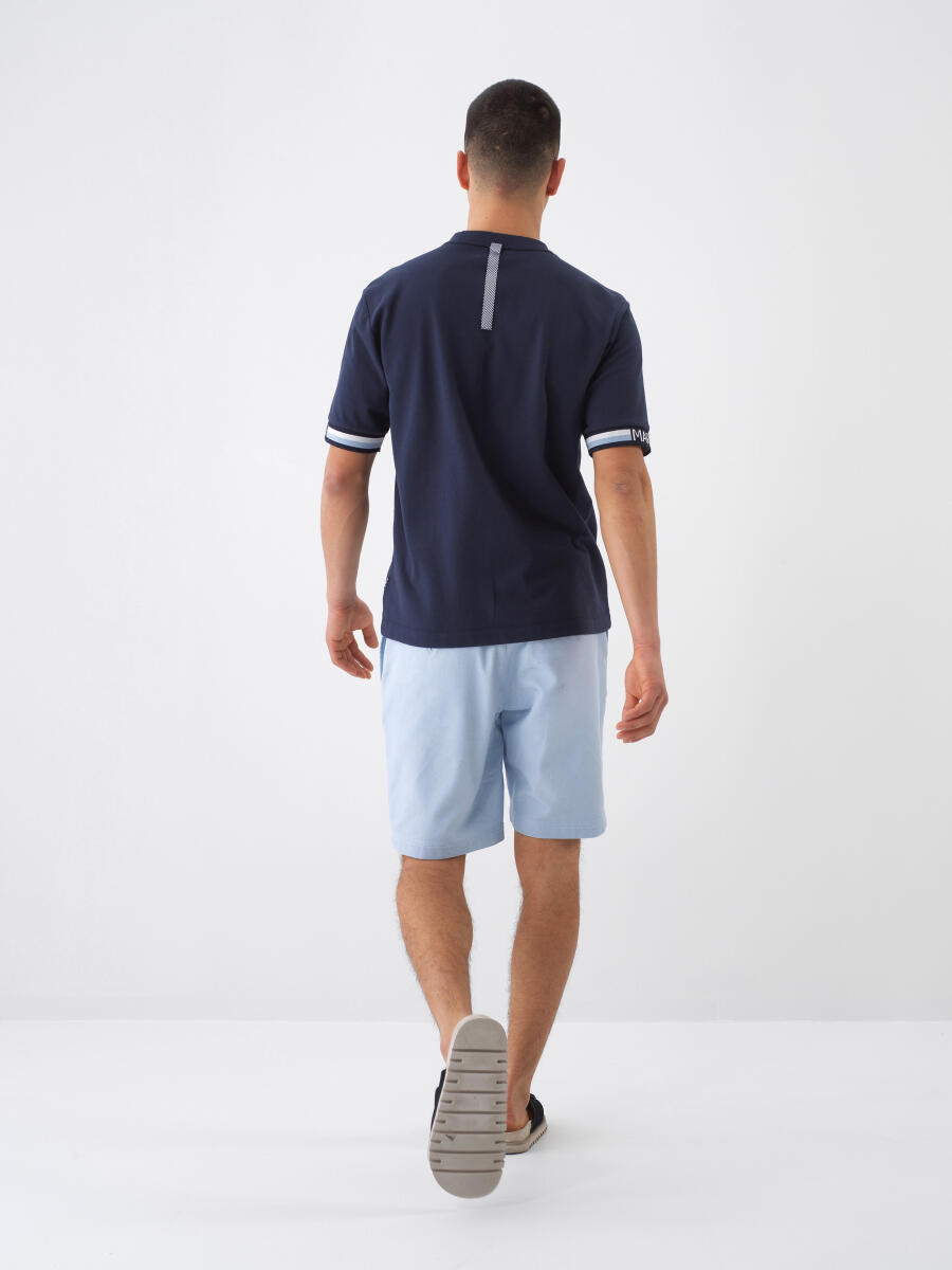 Lacivert Regular Fit Pamuklu Tişört - 5