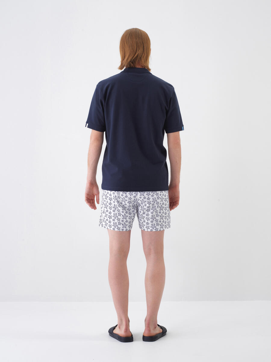 Lacivert Regular Fit Pamuklu Tişört - 5