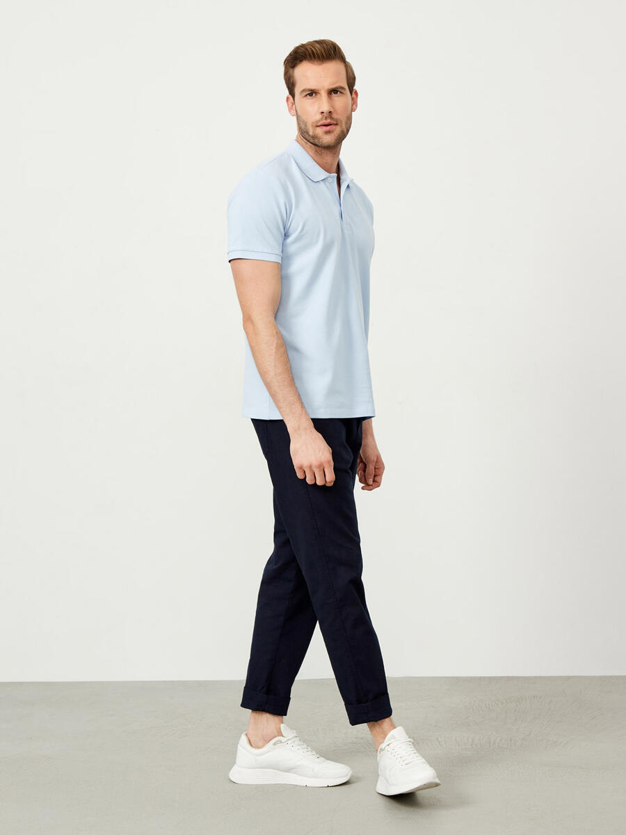 Mavi Regular Fit Pamuklu Polo Yaka Basic Tişört - 2