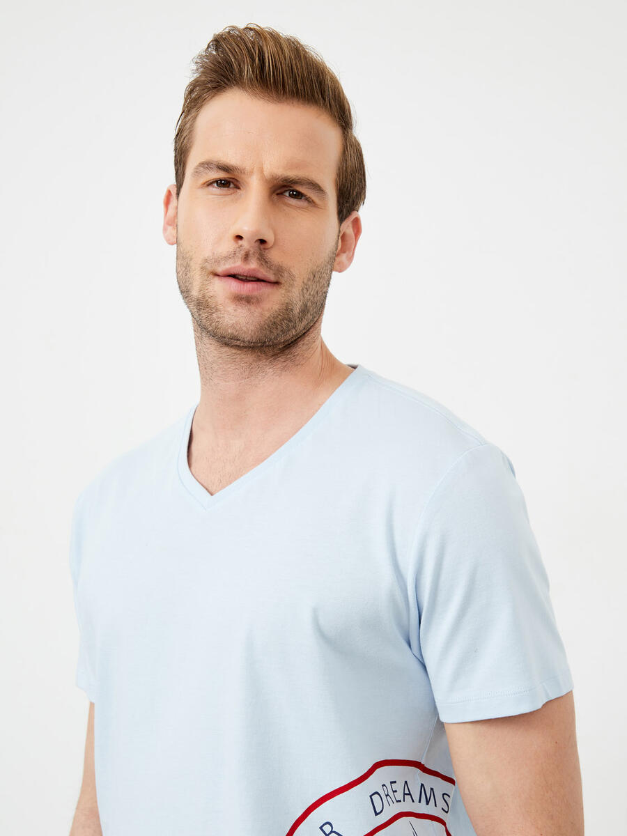 Mavi Regular Fit Pamuklu Tişört - 3