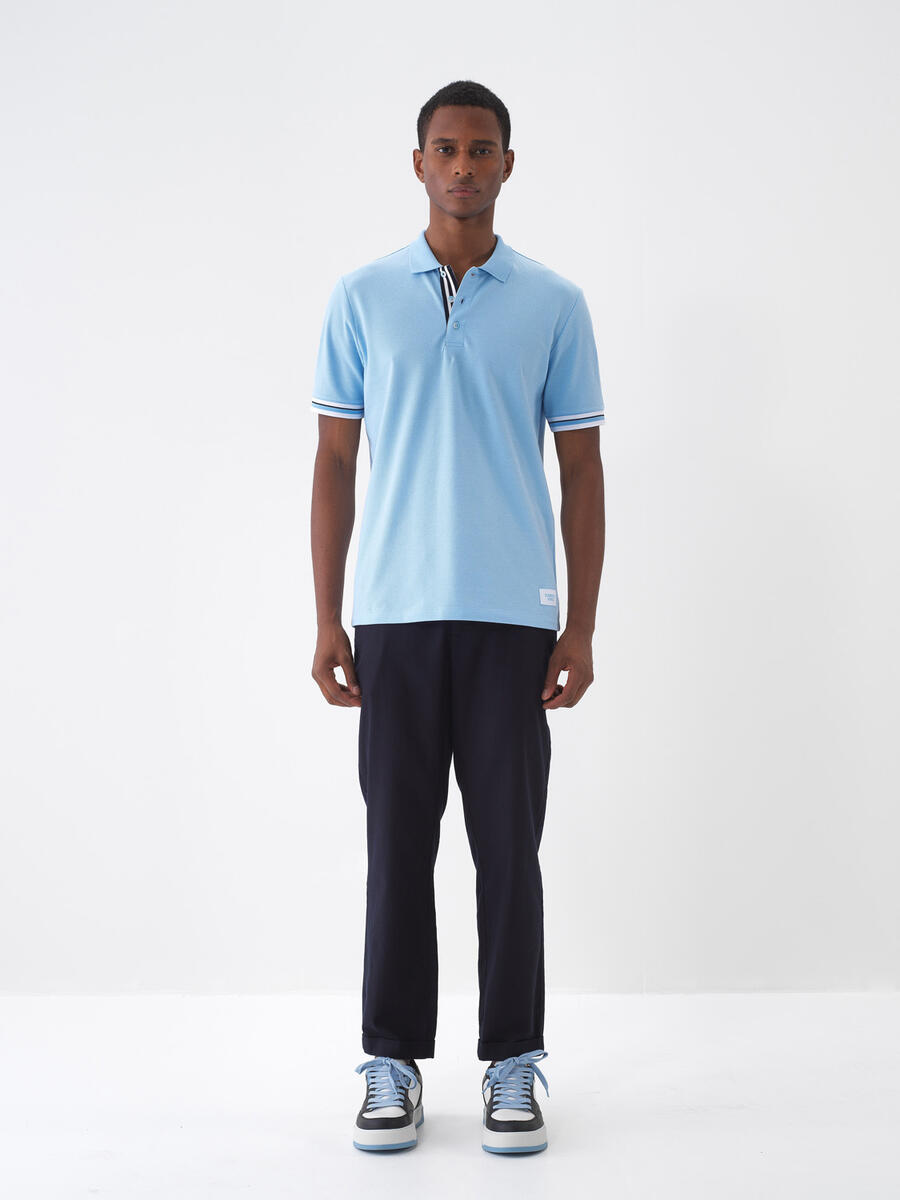 Mavi Regular Fit Pamuklu Polo Yaka Tişört - 2