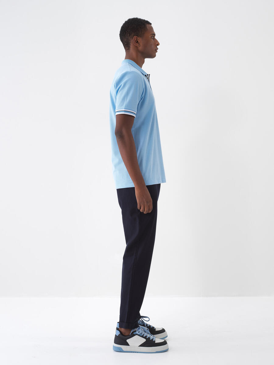 Mavi Regular Fit Pamuklu Polo Yaka Tişört - 3