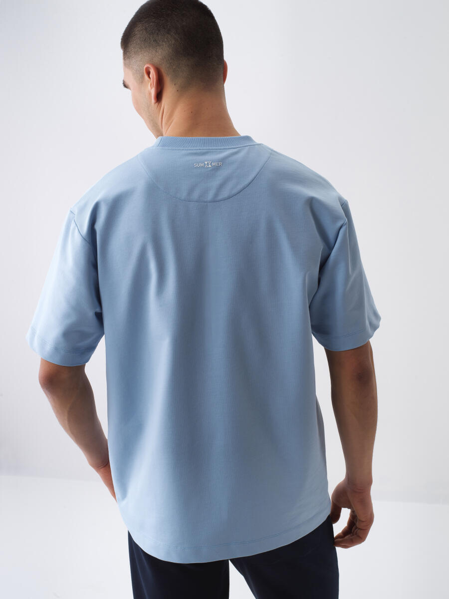Mavi Regular Fit Pamuklu Tişört - 4