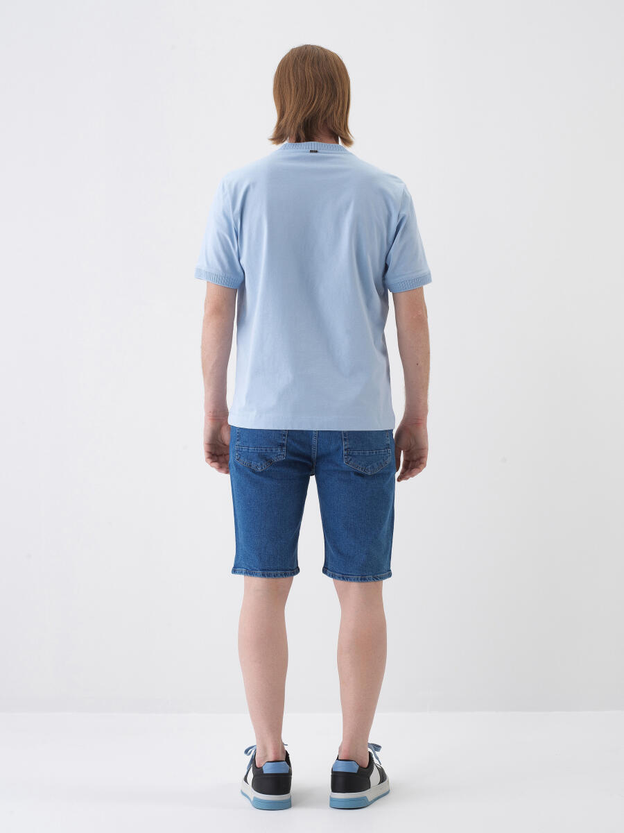 Mavi Regular Fit Pamuklu Tişört - 5