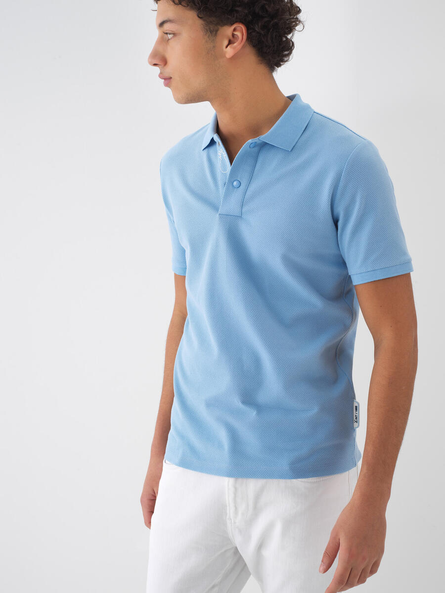 Mavi Slim Fit Pamuklu Tişört