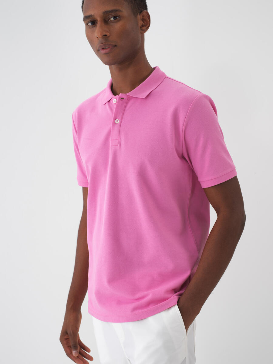 Pembe Regular Fit Pamuklu Tişört